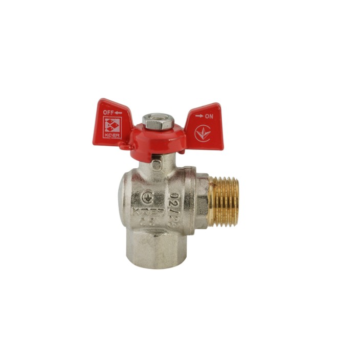 Кран кульовий Koer 1/2" ГШМ кутовий (KR.208) (KR2805) Кран кульовий Koer 1/2" ГШМ кутовий (KR.208) (KR2805)