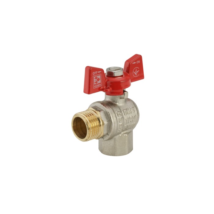Кран кульовий Koer 1/2" ГШМ кутовий (KR.208) (KR2805) Кран кульовий Koer 1/2" ГШМ кутовий (KR.208) (KR2805)
