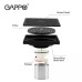 Трап вертикальний GAPPO G81050-6, латунь, 100х100 мм, чорний