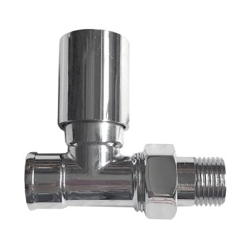 Кран вентильний прямий з американкою PROFESSIONAL 3/4″ CHROM Q-026 вент
