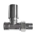 Кран вентильний прямий з американкою PROFESSIONAL 3/4″ CHROM Q-026 вент