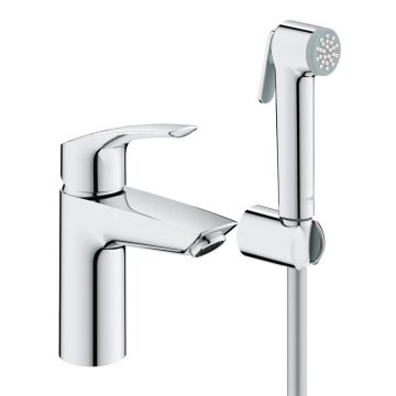 Змішувач для раковини з гігієнічним душем Grohe Eurosmart New (23124003)