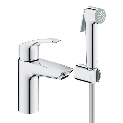 Змішувач для раковини з гігієнічним душем Grohe Eurosmart New (23124003)