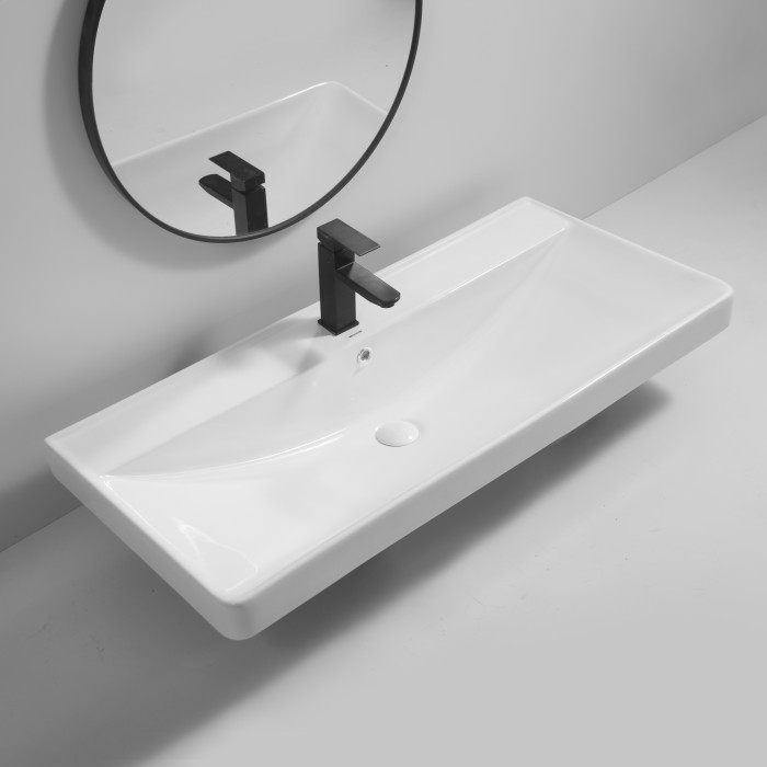 Раковина меблева MIXXUS PREMIUM STYLE-1504 1000х480х190mm з отвором під змішувач та переливом (MP6501) Раковина меблева MIXXUS PREMIUM STYLE-1504 1000х480х190mm з отвором під змішувач та переливом (MP6501)