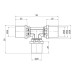 Трійник прес Icma 20х20х20 №406