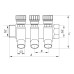 Колектор вентильний з фитингом Koer KR.1124-4 1"x4 ways (KR2834)