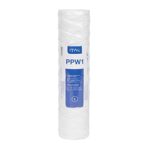 Картридж із поліпропіленової нитки ITAL PPW 2,5"x10" 1 мкм (PPW1IT)