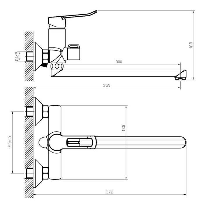 Змішувач для ванни Haiba ADEL 006 (HB1006) Змішувач для ванни Haiba ADEL 006 (HB1006)