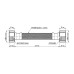 Шланг для води Thermo Alliance Forte D10 (посилений) 20 см NYLON 1/2"x1/2" ВВ TAF383W20