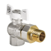Кран з американкою 1/2" (Koer KR.228.W) кутовий білий (KR0099)