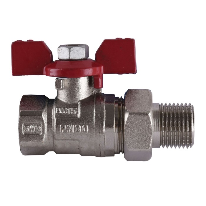 Кран кульовий ARCO 1/2″ SENA 154103 прямий з американкою (754103) Кран кульовий ARCO 1/2″ SENA 154103 прямий з американкою (754103)