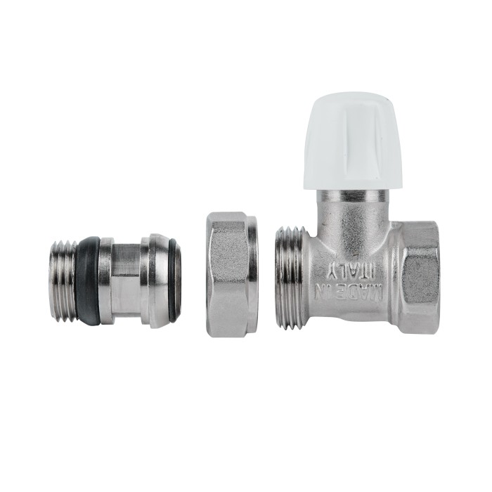 Кран радіаторний Icma 1/2" з антипротіканням прямий без ручки №815+940 Кран радіаторний Icma 1/2" з антипротіканням прямий без ручки №815+940