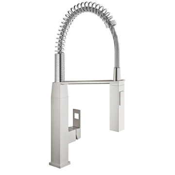 Змішувач для кухні з гнучким виливом Grohe Eurocube (31395DC0)