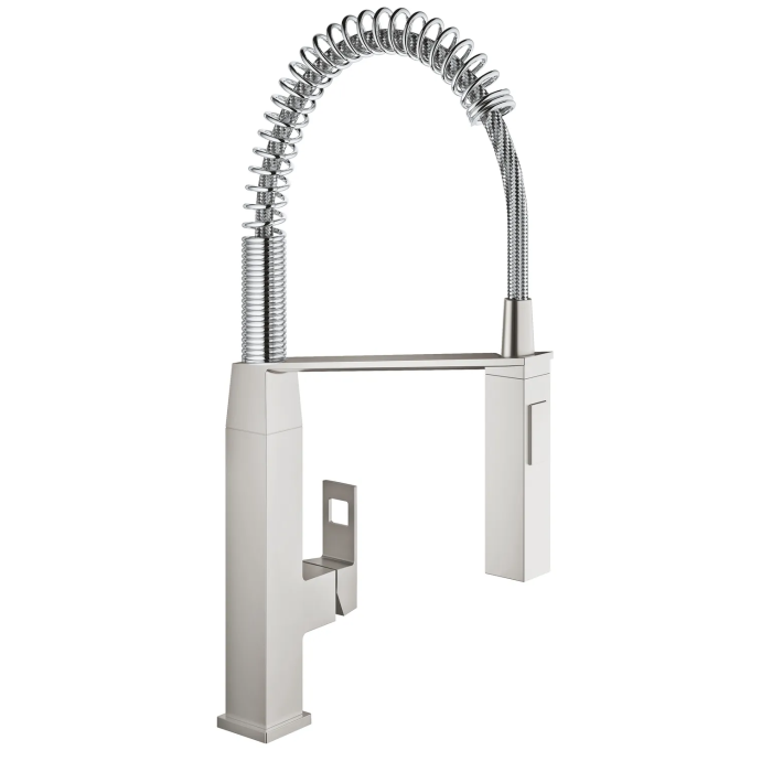 Змішувач для кухні з гнучким виливом Grohe Eurocube (31395DC0) Змішувач для кухні з гнучким виливом Grohe Eurocube (31395DC0)