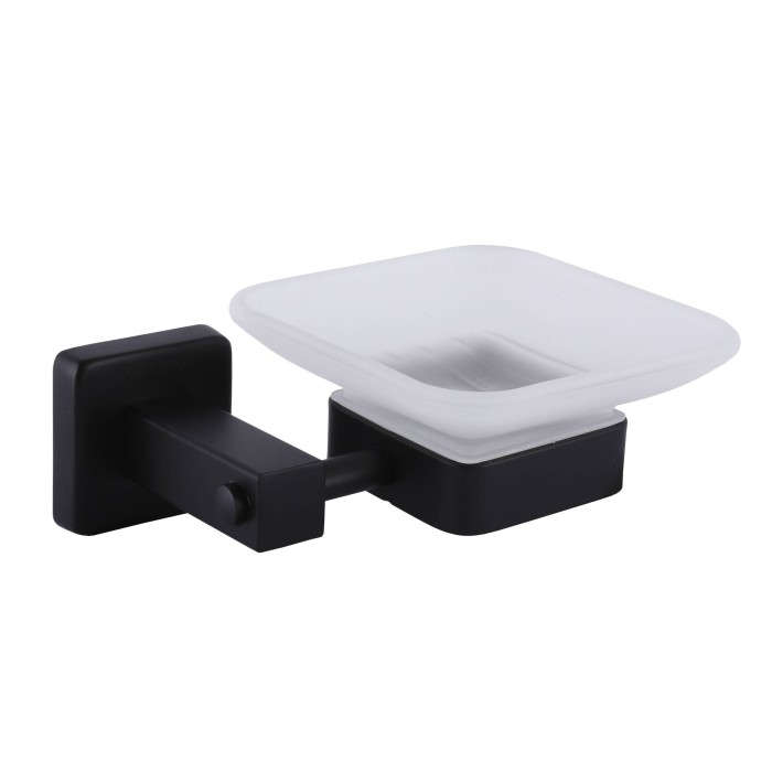 Мильниця одинарна Globus Lux BQ9408 чорна матова SUS304 Мильниця одинарна Globus Lux BQ9408 чорна матова SUS304