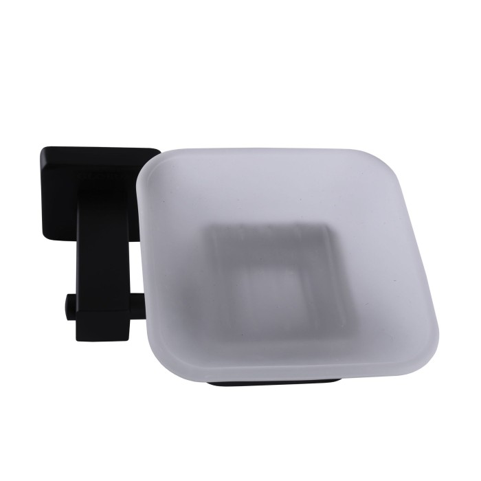 Мильниця одинарна Globus Lux BQ9408 чорна матова SUS304 Мильниця одинарна Globus Lux BQ9408 чорна матова SUS304