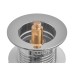 Донний клапан для раковини Koer PW-10-01 1 1/4''  без переливу автоматичний СLICK-СLACK (Колір хром) (KR5797)