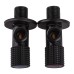 !!Набір кранів кутових кераміка SOLOMON EXCLUSIVE 1/2″X1/2″ 9889 BB (BLACK/BLACK) (комплект2шт.)
