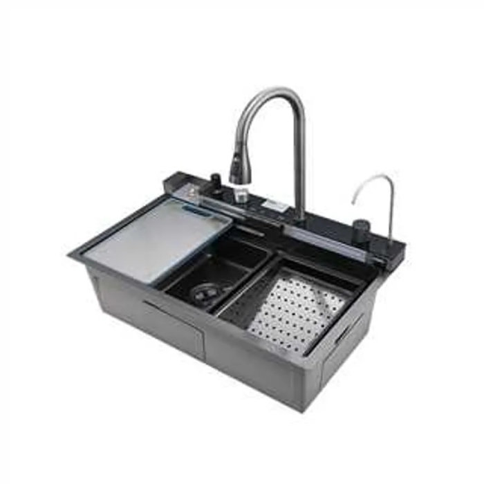 Мийка багатофункціональна Mixxus MH7546-SET-06 Micro Decor Graphite з вбудованим змішувачем з нерж.сталі (MI8414) Мийка багатофункціональна Mixxus MH7546-SET-06 Micro Decor Graphite з вбудованим змішувачем з нерж.сталі (MI8414)