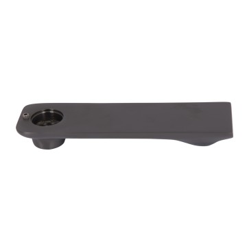 Вилив Qtap (160х44х21,5) для душової системи Vlasta New Gunmetal Black PVD QTVLA16044215GMB49669