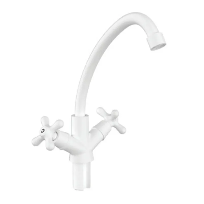Змішувач для кухні Plamix Amax-271 White (без підведення) (PM0697) Змішувач для кухні Plamix Amax-271 White (без підведення) (PM0697)