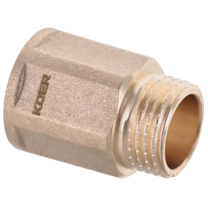 Подовжувач Koer WM.E06-25.WN - 1/2 "-25мм (Без нікелю) (KR3011) Подовжувач Koer WM.E06-25.WN - 1/2 "-25мм (Без нікелю) (KR3011)