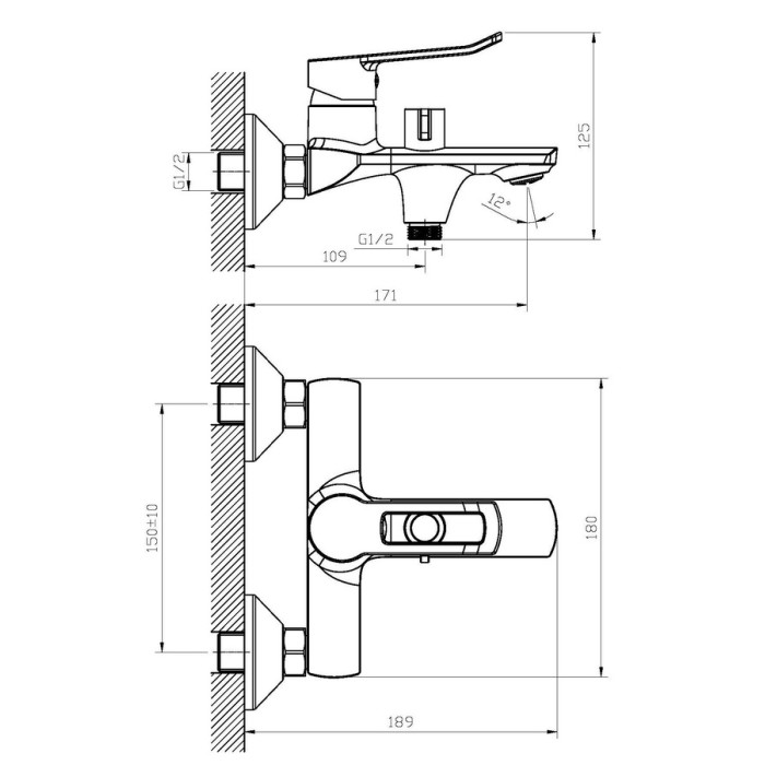 Змішувач для ванни Haiba Adel 009 (HB1007) Змішувач для ванни Haiba Adel 009 (HB1007)