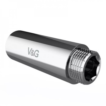 Подовжувач 1" 90мм хром V&G {15}