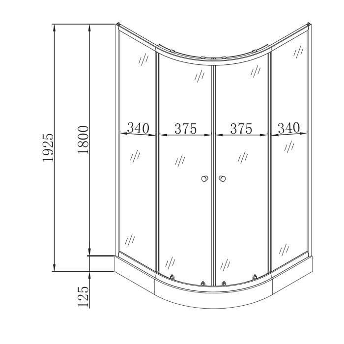 Душова кабіна з низьким піддоном Mixxus PLAIN SCT02-90x90x195-FB SATIN матове скло 4мм (MI6896) Душова кабіна з низьким піддоном Mixxus PLAIN SCT02-90x90x195-FB SATIN матове скло 4мм (MI6896)