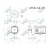 XPS40-12F-250 SHIMGE 380В  цирк. мок. ротор 0,7 кВт Hmax 13м Qmax 215л/хв DN40 250мм + фл. {1}
