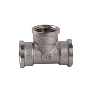 Трійник 1/2″ВЗВ нікельований NT336S OPTIMUM