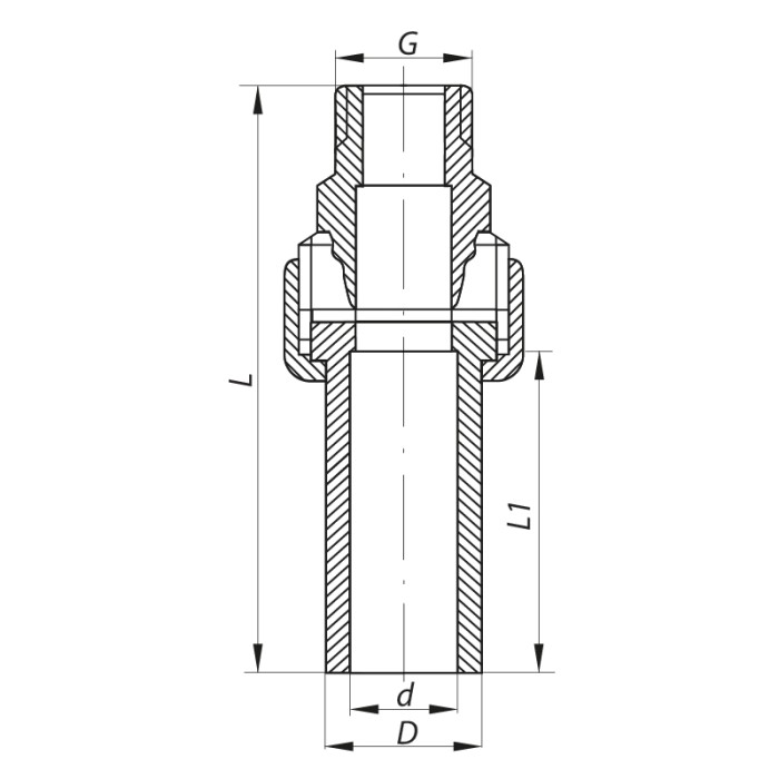 Розбірне різьбове з'єднання НР 20x1 / 2M PPR KOER K0237.PRO (KP2602) Розбірне різьбове з'єднання НР 20x1 / 2M PPR KOER K0237.PRO (KP2602)