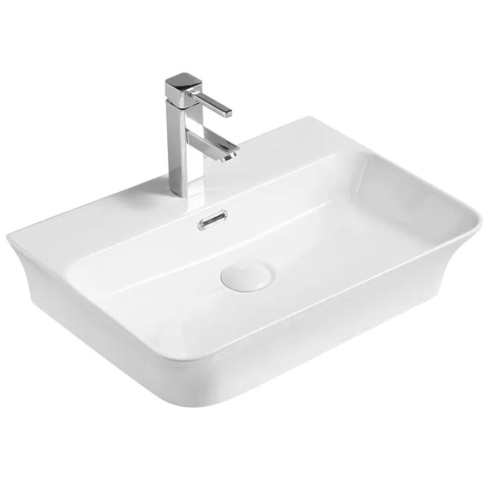 Умивальник накладний керамічний Mixxus Premium Bevel-0202 з переливом 560x415x125mm (MP6481) Умивальник накладний керамічний Mixxus Premium Bevel-0202 з переливом 560x415x125mm (MP6481)