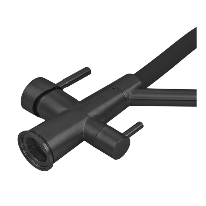 Змішувач для кухні з силіконовим виливом Zerix MAG-021 Black Refl.Black з нерж. сталі SUS304 з виходом для пит.води (ZX6006) Змішувач для кухні з силіконовим виливом Zerix MAG-021 Black Refl.Black з нерж. сталі SUS304 з виходом для пит.води (ZX6006)