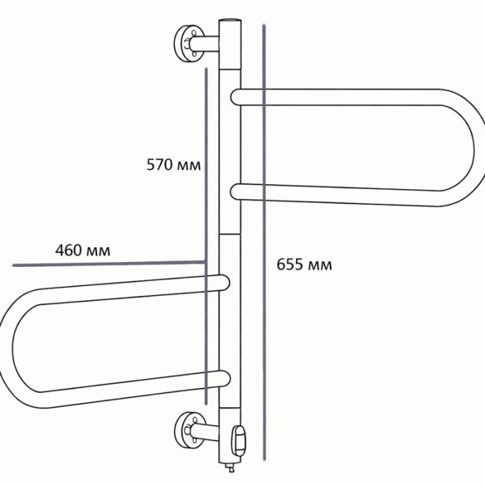 Сушарка для рушників електрична Zerix Turn EPT-6065 (поворотна, 70W) (ZX5029) Сушарка для рушників електрична Zerix Turn EPT-6065 (поворотна, 70W) (ZX5029)