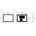 Дзеркало Zerix Alive MR06-80x60-REVERSE з LED Touch, Anti-fog, димером, регулятором яскравості (ZX6062)