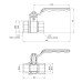 Кран кульовий Thermo Alliance Standart 1" 1/4 ВЗ для води (важіль) SD605NW32PN40