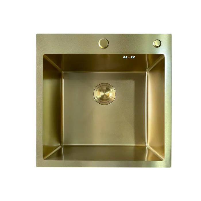 Мийка Mixxus MH5050 Micro Decor Brushed Gold (3.0/0.8) з нерж. сталі (колір матове золото) (MI8214) Мийка Mixxus MH5050 Micro Decor Brushed Gold (3.0/0.8) з нерж. сталі (колір матове золото) (MI8214)