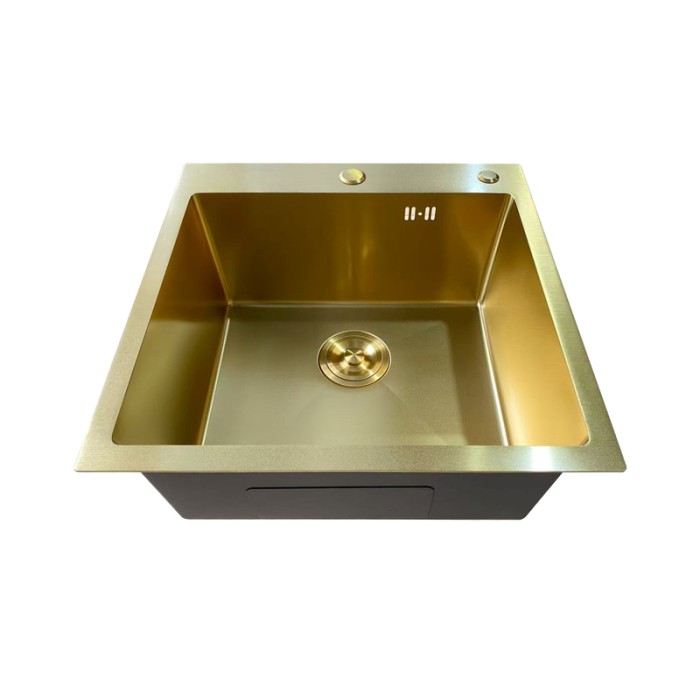 Мийка Mixxus MH5050 Micro Decor Brushed Gold (3.0/0.8) з нерж. сталі (колір матове золото) (MI8214) Мийка Mixxus MH5050 Micro Decor Brushed Gold (3.0/0.8) з нерж. сталі (колір матове золото) (MI8214)