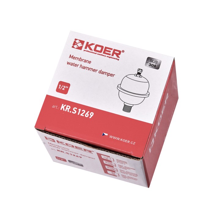 Компенсатор гідроудару Koer KR.S1269 - 1/2 Компенсатор гідроудару Koer KR.S1269 - 1/2