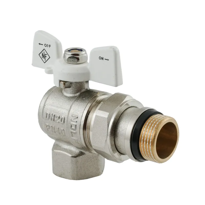 Кран кульовий з американкою Nolf classic NFC.983-08-3/4" FM ГШМ WHITE кутовий "антипротікання" (NF3163) Кран кульовий з американкою Nolf classic NFC.983-08-3/4" FM ГШМ WHITE кутовий "антипротікання" (NF3163)