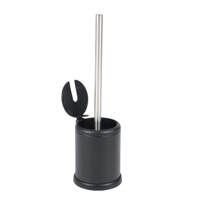 Йоржик для унітазу підлоговий Mixxus Topper-TB0201 Black колір чорний (MI7095) Йоржик для унітазу підлоговий Mixxus Topper-TB0201 Black колір чорний (MI7095)