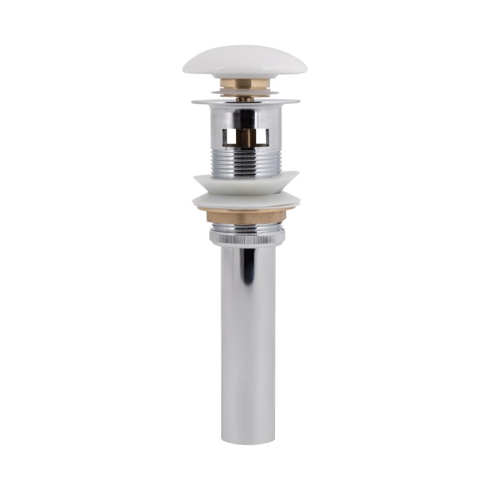 Донний клапан для раковини Qtap PU02O 225х70х70 White з переливом Донний клапан для раковини Qtap PU02O 225х70х70 White з переливом