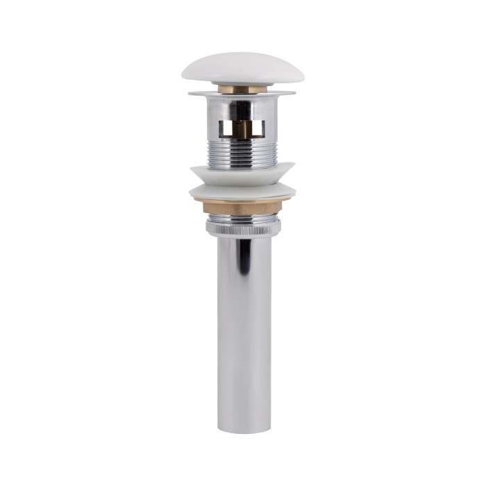 Донний клапан для раковини Qtap PU02O 225х70х70 White з переливом Донний клапан для раковини Qtap PU02O 225х70х70 White з переливом