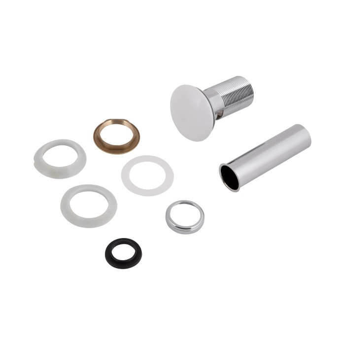 Донний клапан для раковини Qtap PU02O 225х70х70 White з переливом Донний клапан для раковини Qtap PU02O 225х70х70 White з переливом