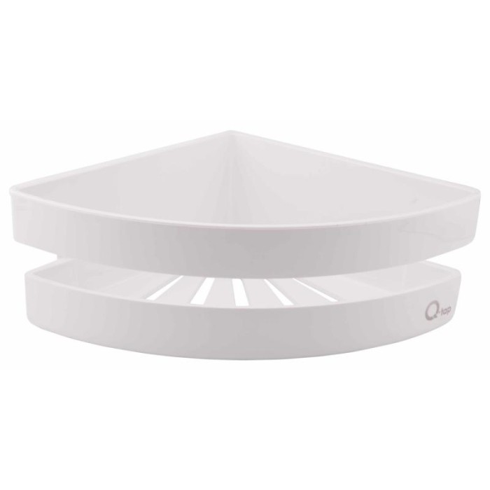 Полиця кутова Qtap Police пластикова QTPL01 White Полиця кутова Qtap Police пластикова QTPL01 White