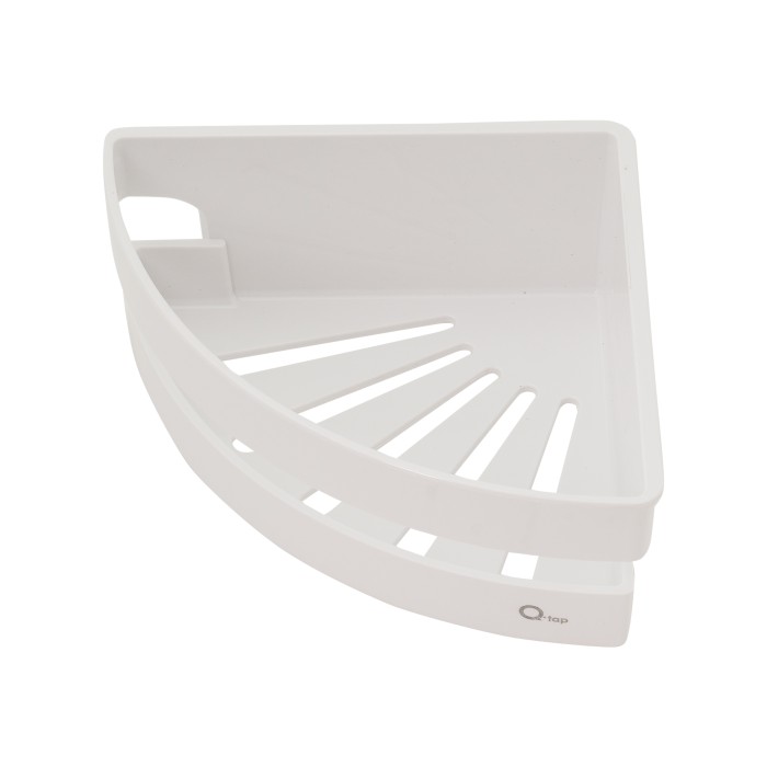 Полиця кутова Qtap Police пластикова QTPL01 White Полиця кутова Qtap Police пластикова QTPL01 White