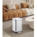 Відро для сміття з плавним закриттям квадратне Mixxus Style-TC0106 SS Color 6л колір наржавійка (MI7092)
