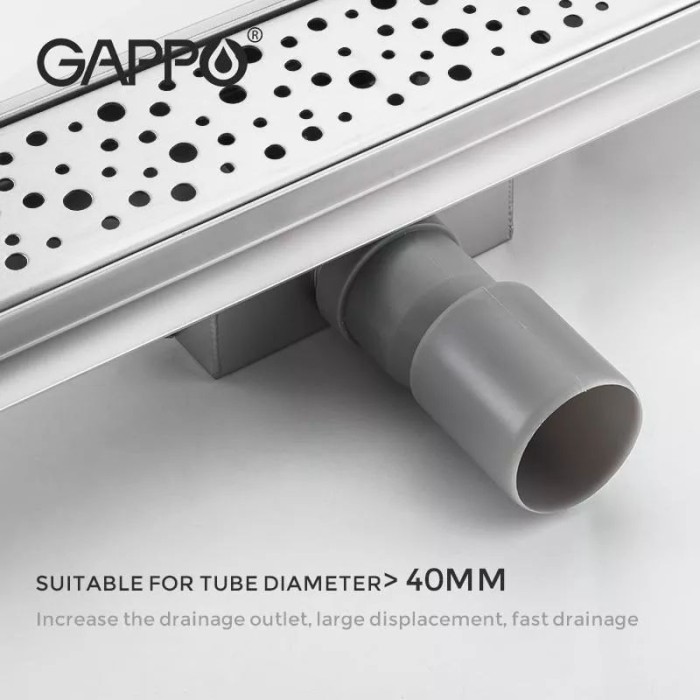 Душовий канал GAPPO G86007-2, 70х600 мм, нержавіюча сталь Душовий канал GAPPO G86007-2, 70х600 мм, нержавіюча сталь