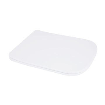Сидіння для унітаза підлогового (Aries) 445×360×30 мм, White, з мікроліфтом? Slim Duroplast, Quick Release QT03228302W3 Qtap